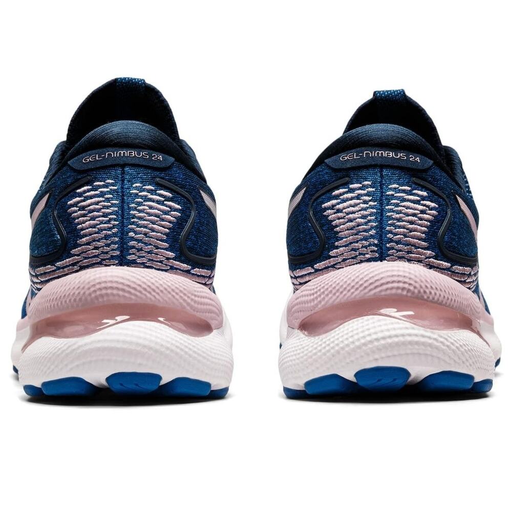 ASICS Woman Gel-Nimbus 24 Running Shoes French Blue/Barely Rose size 8.5 Wide - Picture 6 of 10